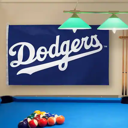 Front. WinCraft - Los Angeles Dodgers Deluxe 3' x 5' Flag - Multicolor.