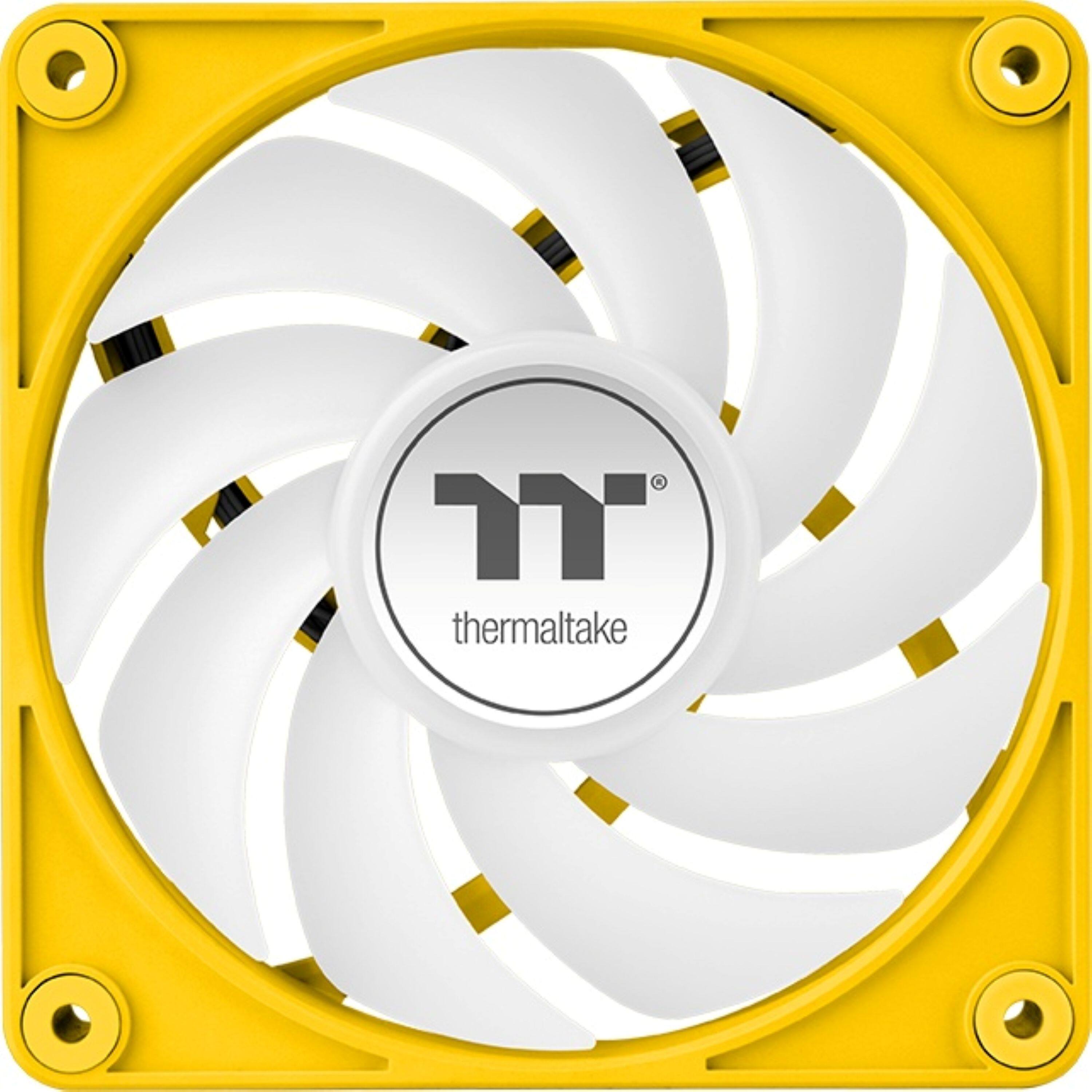 Alt View 2. Thermaltake - CT120 EX ARGB Sync 120mm Computer Case Cooling Fan (3-Pack) - Bumblebee.