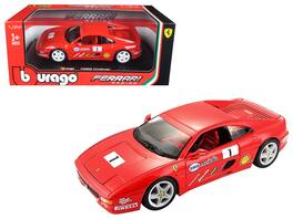 Ferrari F355 Challenge 1/24 Diecast Model Car by Bburago - Red
