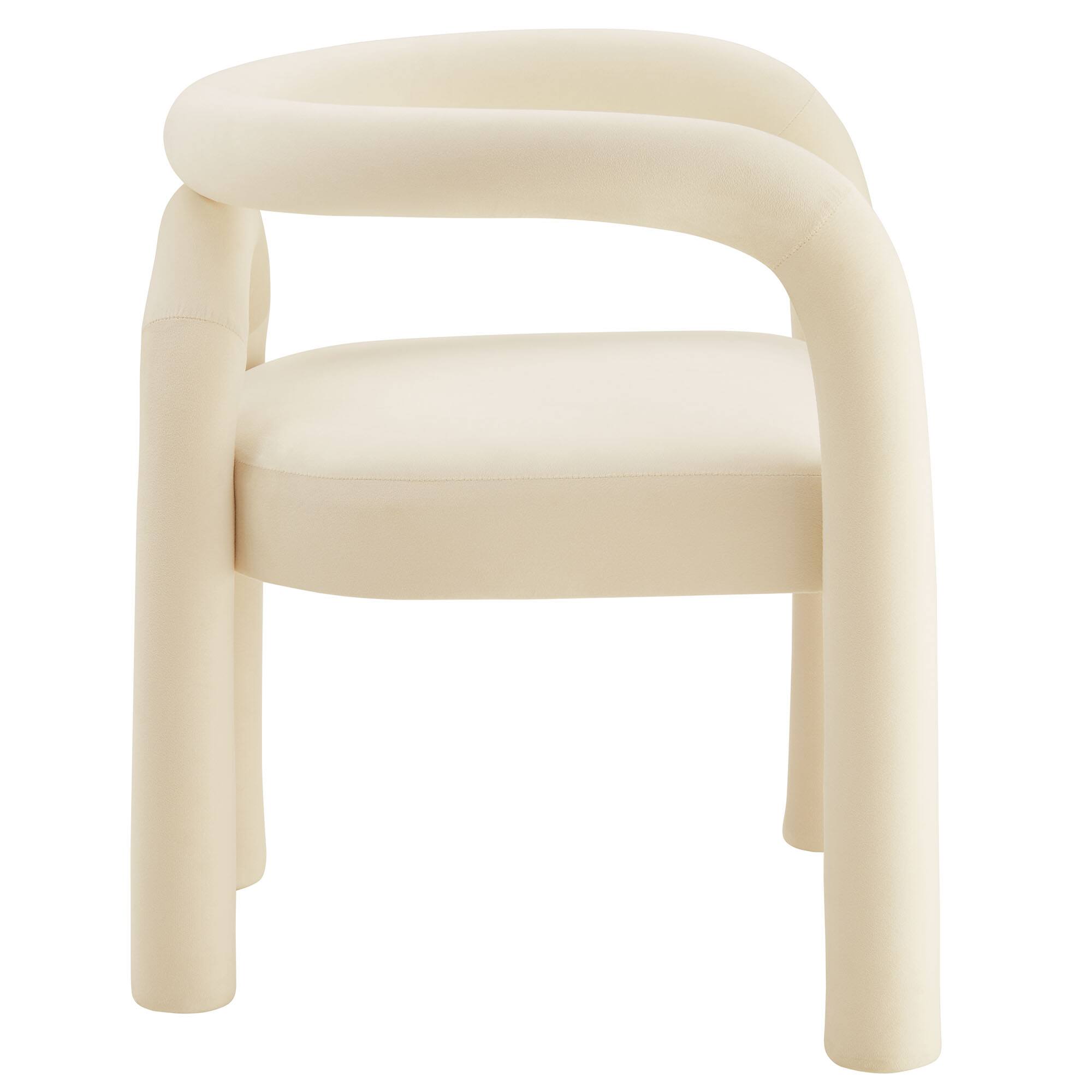 Back. Modway - Astrid Performance Velvet Dining Chair by Modway - Ivory.