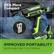 25% More Compact
IMPROVED PORTABILITY
REMOVABLE BELT CLIP DESIGN