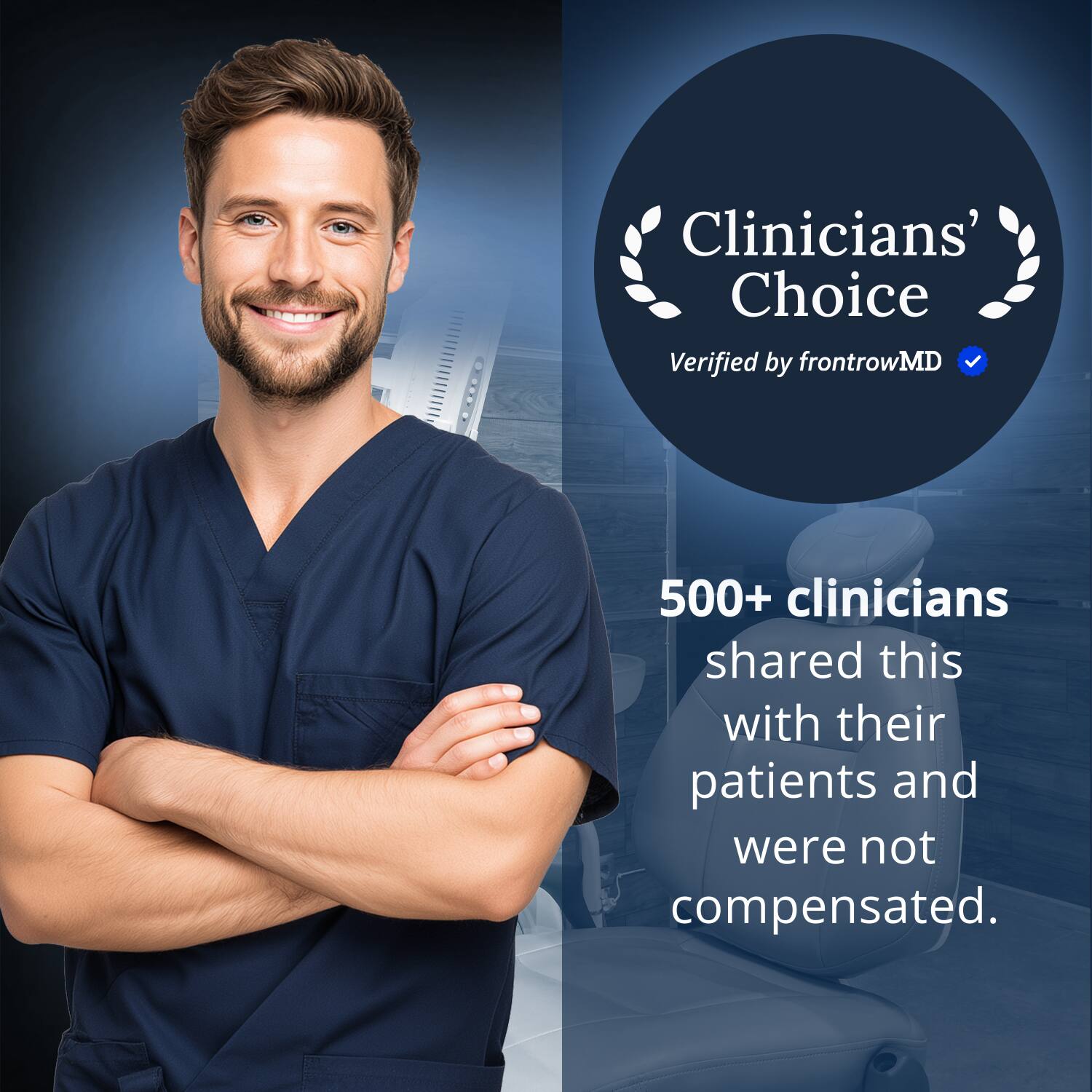 Clinicians' Choice  
Verified by frontrowMD  

500+ clinicians shared this with their patients and were not compensated.