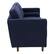Left. CorLiving - Mulberry 3-Seat Fabric Upholstered Modern Sofa - Navy Blue.