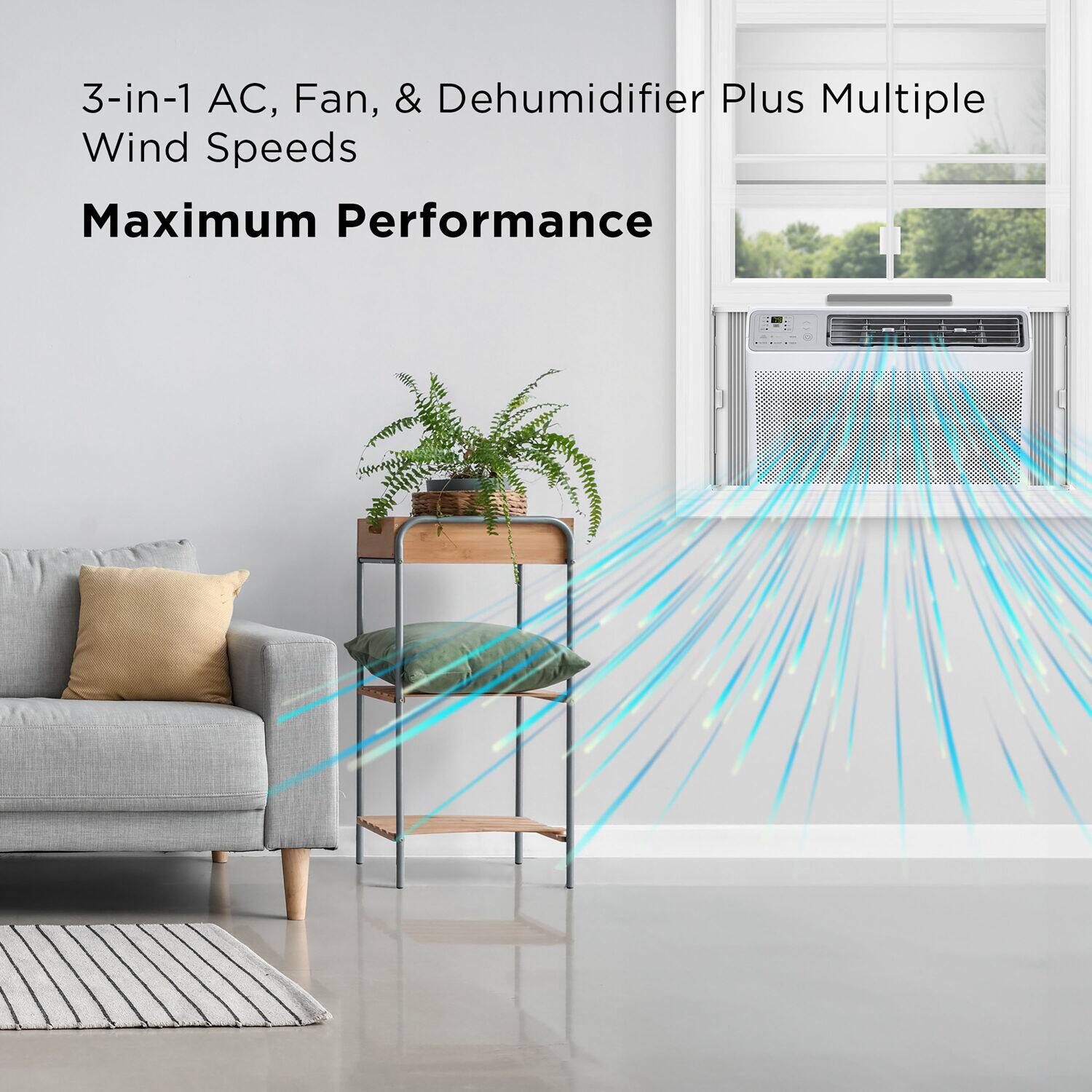 3-in-1 AC, Fan, & Dehumidifier
Plus Multiple Wind Speeds
Maximum Performance