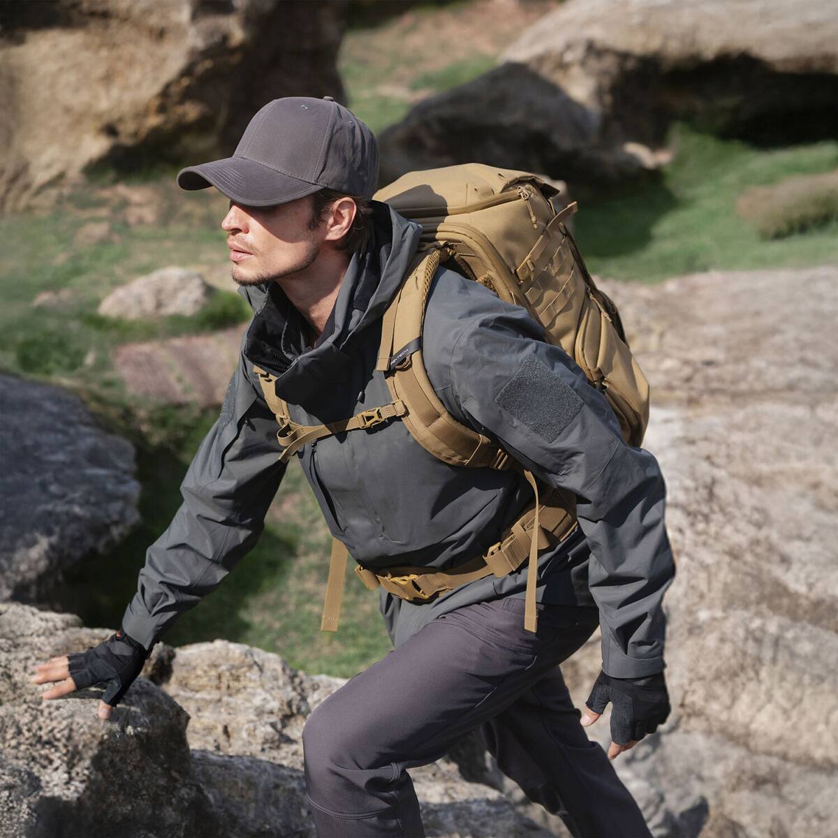 Alt View 2. PGYTECH - PGYTECH OneMo Tactical Backpack - 25L, Dark Night Camo.