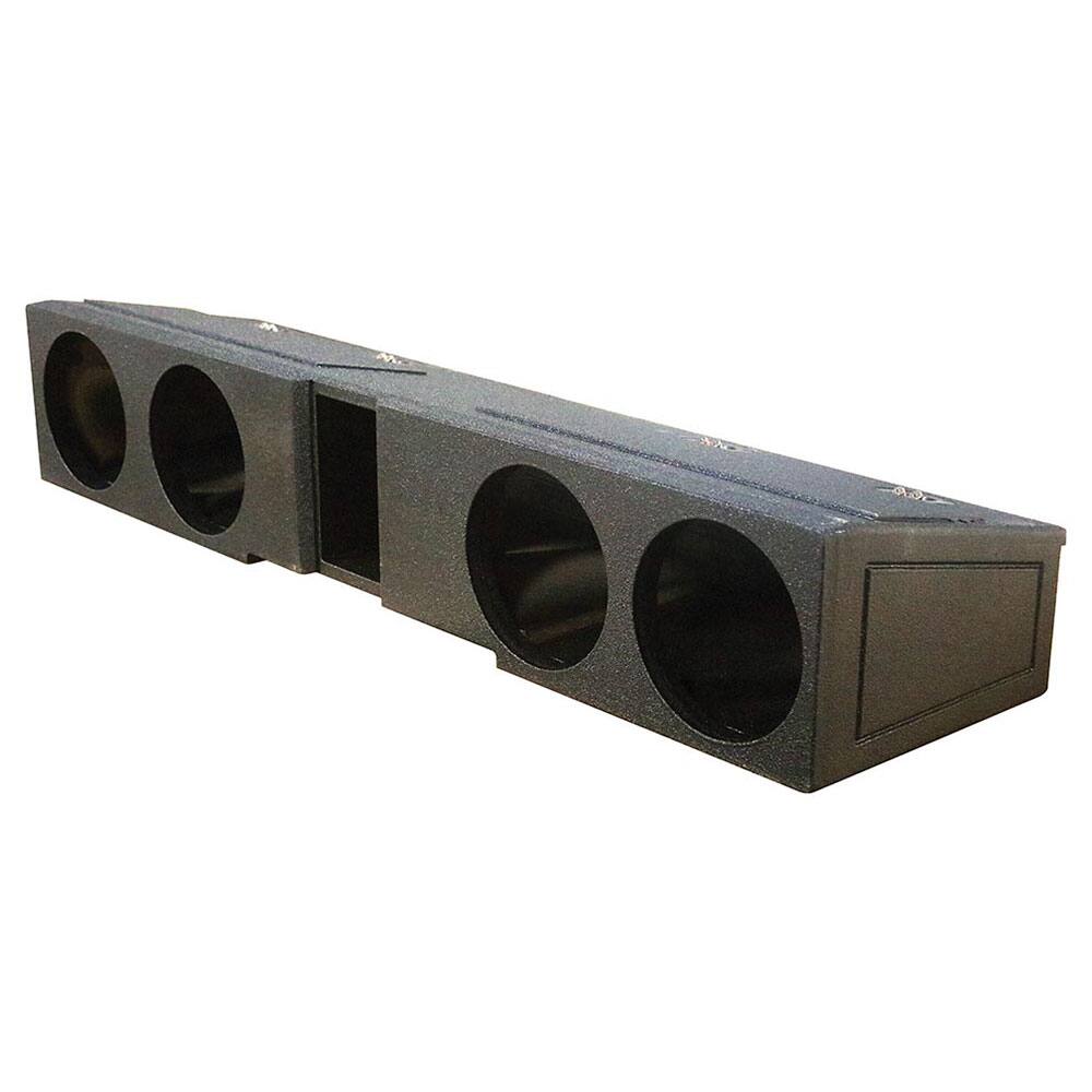 Alt View 5. QPower - QPower Quad 8" Sub Box - Chevy Silverado Crew Cab, GMC Sierra Crew Cab 2007-2025 - Charcoal Black.