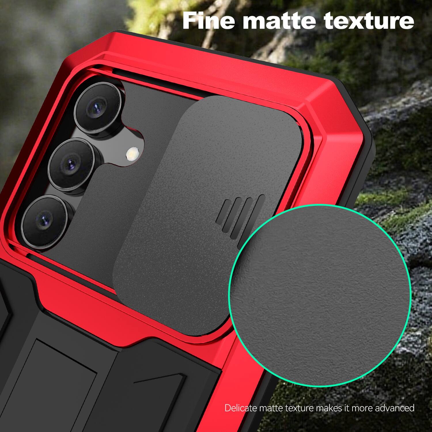 Fine matte texture  
Delicate matte texture makes it more advanced