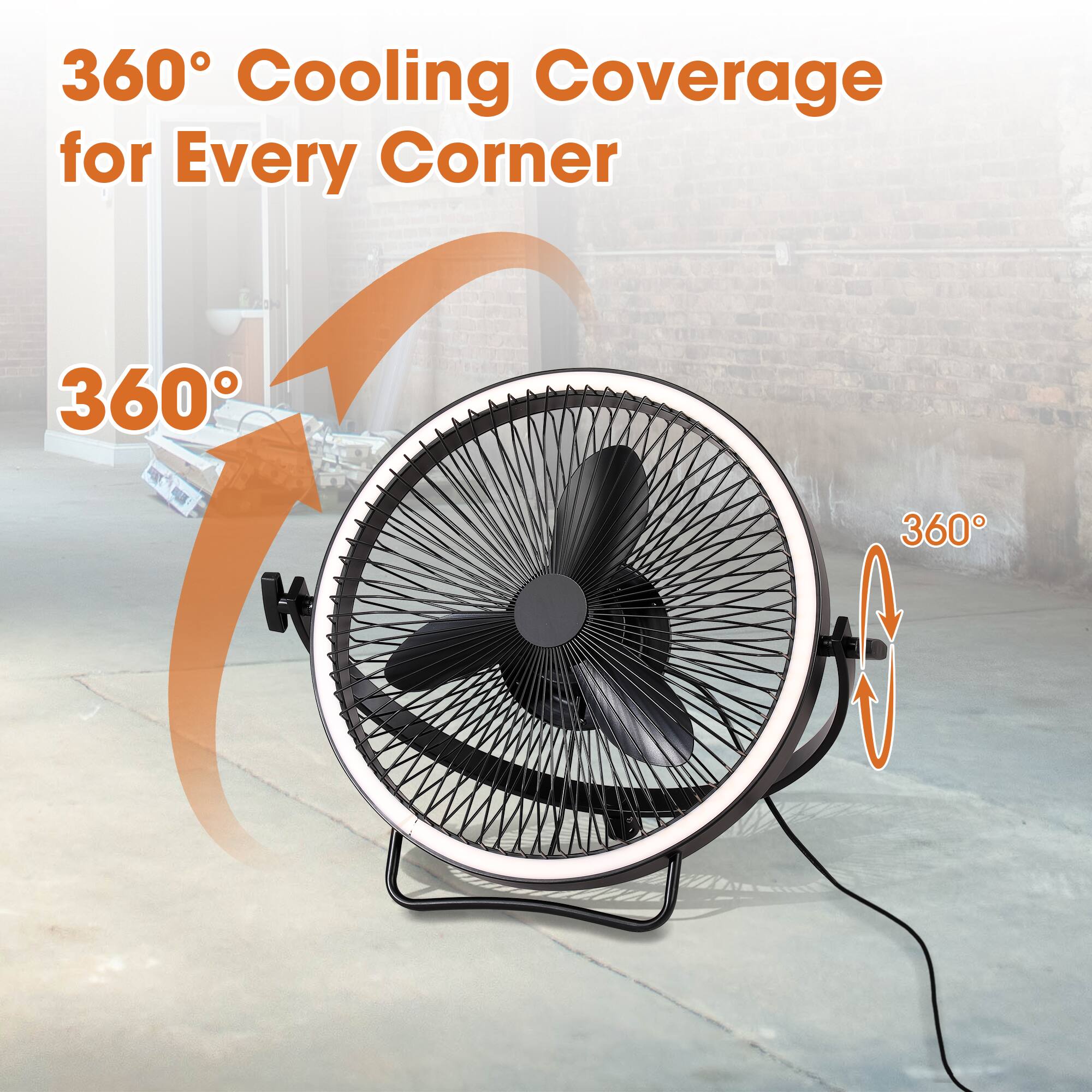 360° Cooling Coverage for Every Corner  
360°