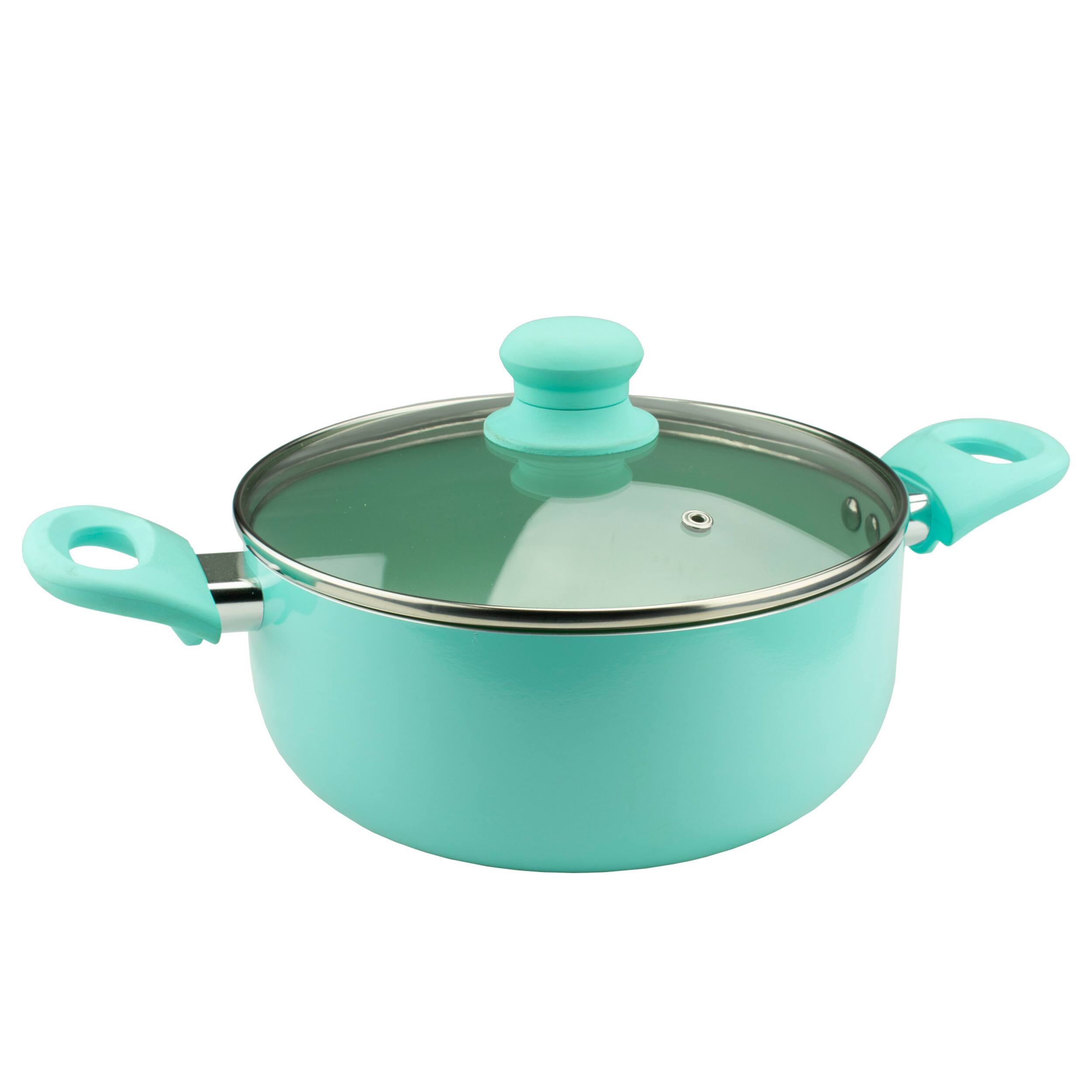 Alt View 2. Brentwood - Brentwood 7 Piece Nonstick Aluminum Cookware Set in Blue - Blue.