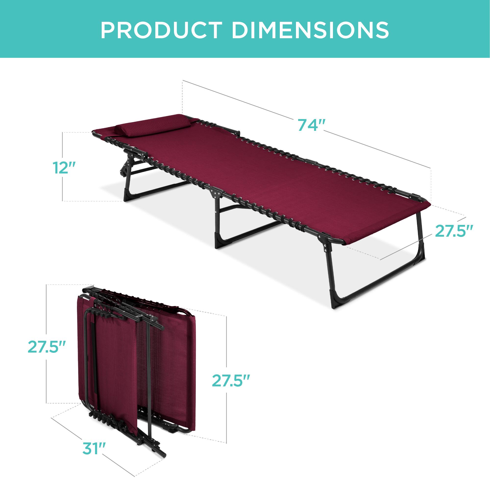 PRODUCT DIMENSIONS

74" x 12" x 27.5" x 27.5" x 31"