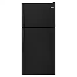 Whirlpool - 18.2 Cu. Ft. Top-Freezer Refrigerator - Black