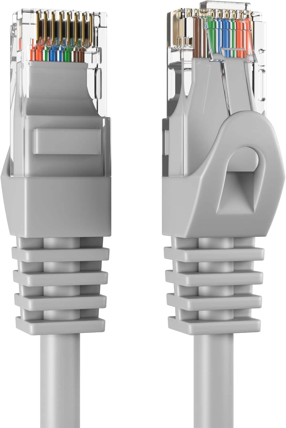 Cables Direct Online - Cat6 Ethernet Cable 75FT 550MHz UTP Patch Cord for PC Router Modem TV Console - Gray