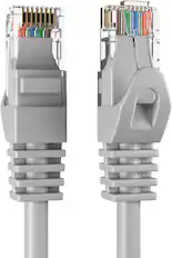 Front. Cables Direct Online - Cables Direct Online Cat6 Ethernet Cable 200FT 550MHz UTP Patch Cord for PC Router Modem TV Console Gray - Gray.