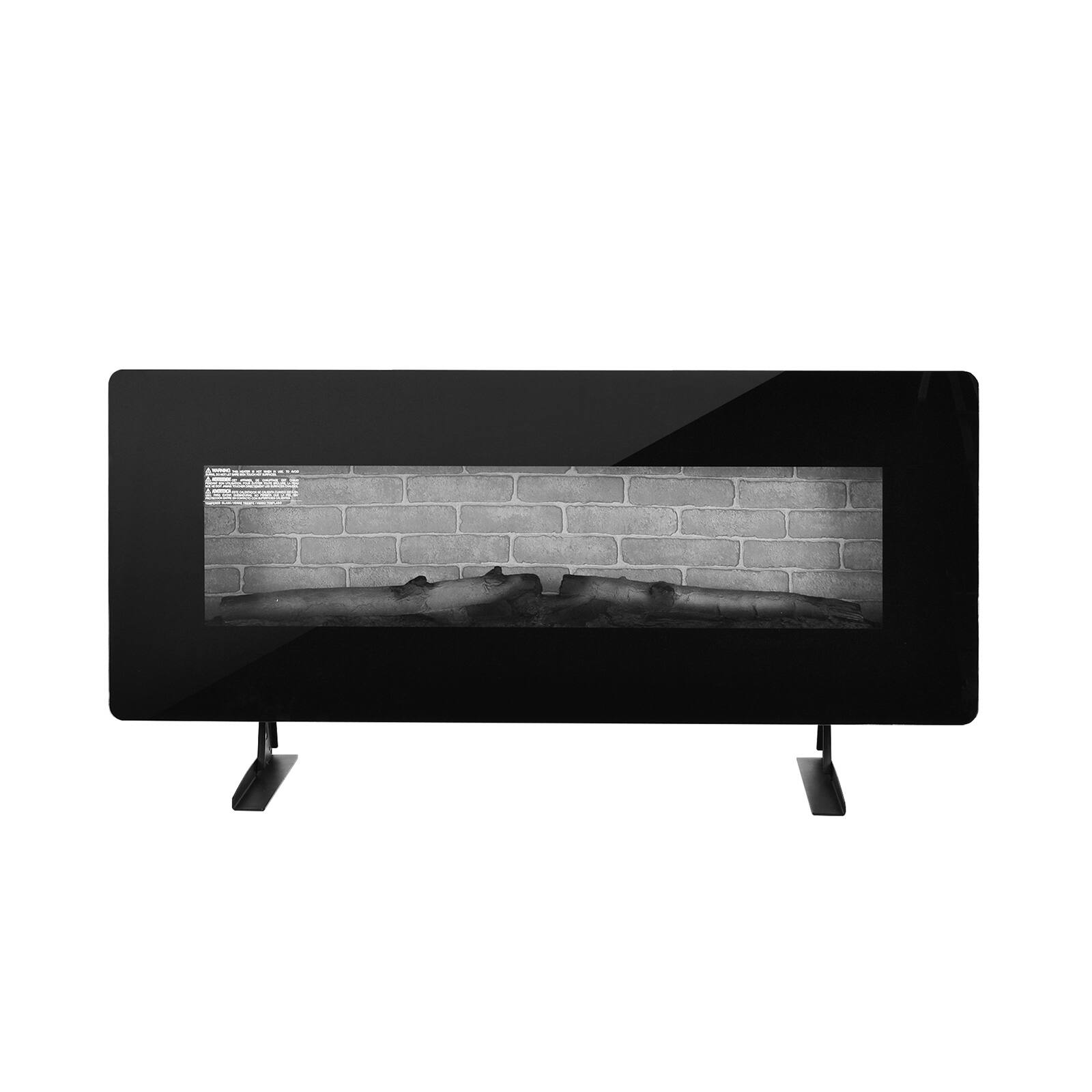 Alt View 8. Sugift - 42 Inch Electric Wall Mounted Freestanding Fireplace with Remote Control - Black.
