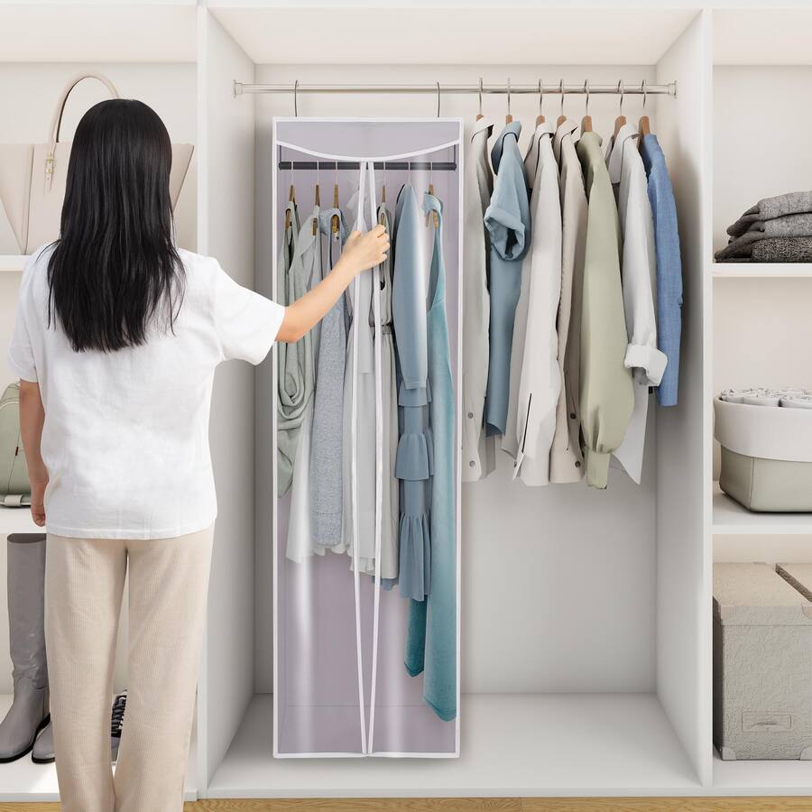 NICHOLAS KLEIN Garment Bags For Hanging Clothes Long Cover With ...