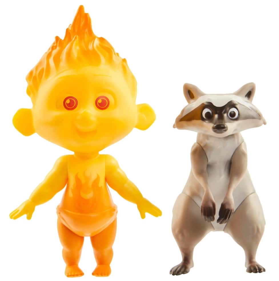 Disney - Incredibles 2 Champion Series Action Figures - Jack-Jack & Raccoon