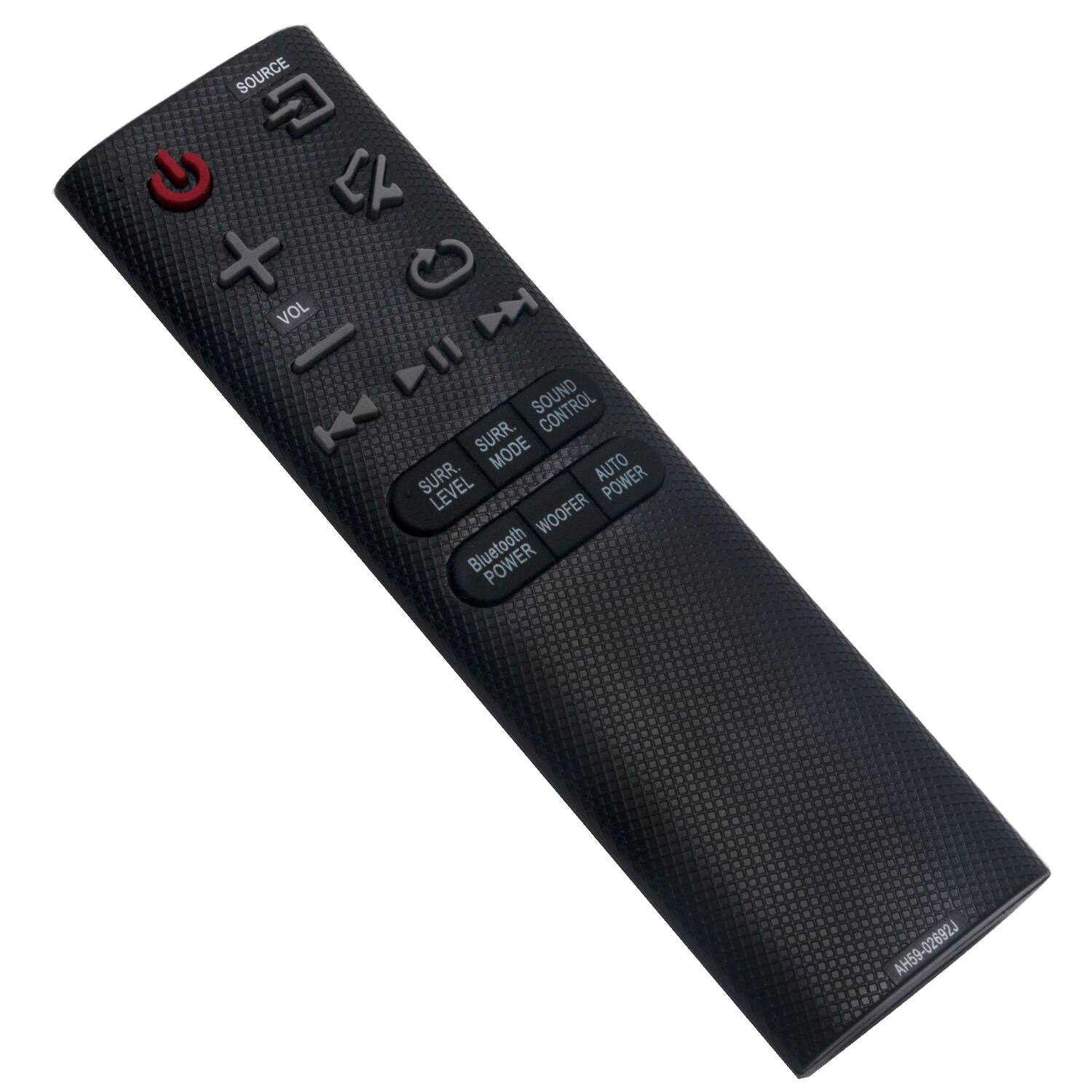 SOURCE  
VOL  
SOUND CONTROL  
Surr. Mode  
Surr. Level  
AUTO POWER  
WOOFER  
Bluetooth  
POWER