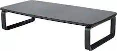 Front. Kensington - SmartFit Extra Wide Monitor Stand – Adjustable Height Riser for Monitors, Laptops, and All-in-One PCs (K52797WW) - Black.