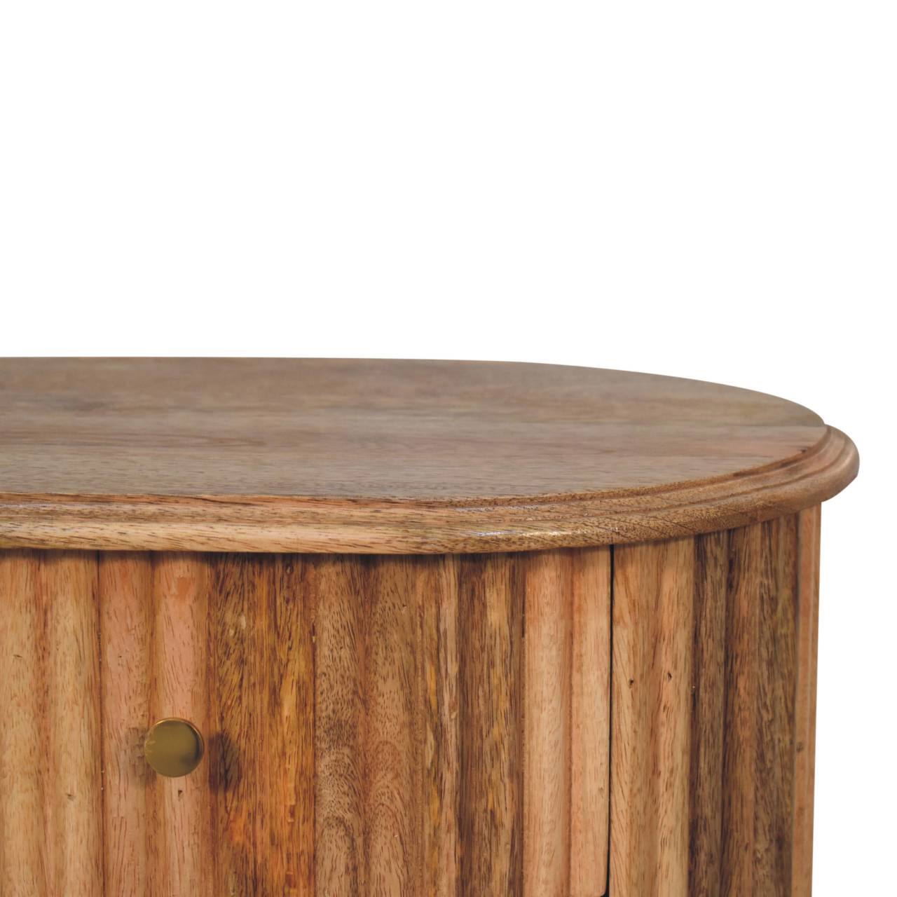 Alt View 1. Artisan Furniture - Artisan Furniture Solid Wood Soba Nordic Bedside, 2 Drawers, Brown - Brown.