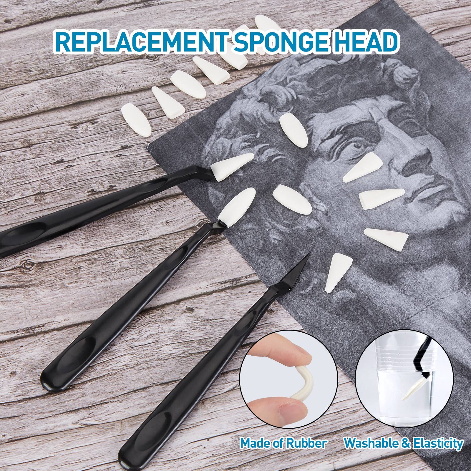 REPLACEMENT SPONGE HEAD

Made of Rubber
Washable & Elasticity