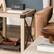 Alt View 12. Walker Edison - Farmhouse Metal Accent Side Table - White Oak.