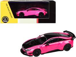 BMW i8 Liberty Walk Hot 1/64 Diecast Model Car by Paragon - Pink And Black