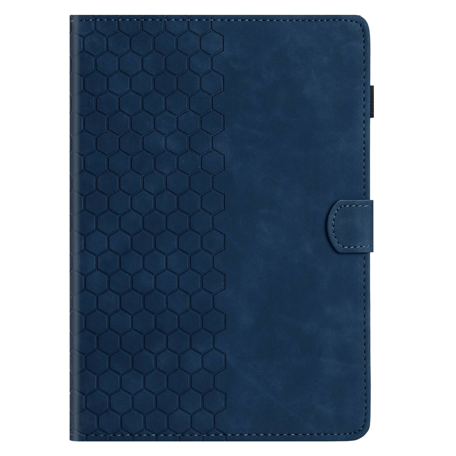 Alt View 1. Dteck - Embossed Folio Case for Apple iPad (A16) 11" 2025 / iPad 11th/10th Gen,Faux Leather Card Slots Stand Shockproof Cover - Blue.