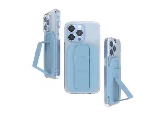 Front. CLCKR - Clckr Stand & Grip For Magsafe Phone Grip | Color: Blue - Blue.