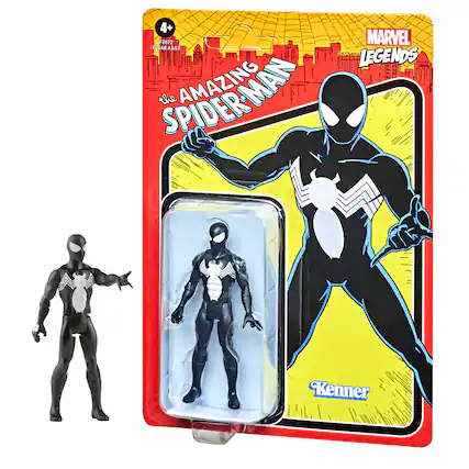 Front. Hasbro - Marvel Legends Retro 375 Symbiote Spider-Man.
