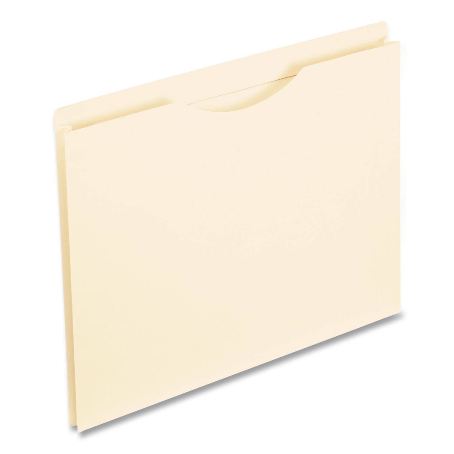 Angle. Tops Business Forms - Manila Reinforced File Jackets, 2-Ply Straight Tab, Letter Size, Manila, 50/box.