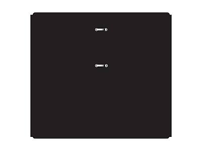 Alt View 1. AT-A-GLANCE - 21-Style Desk Calendar Base for 4.5" x 8" Refills - Black.