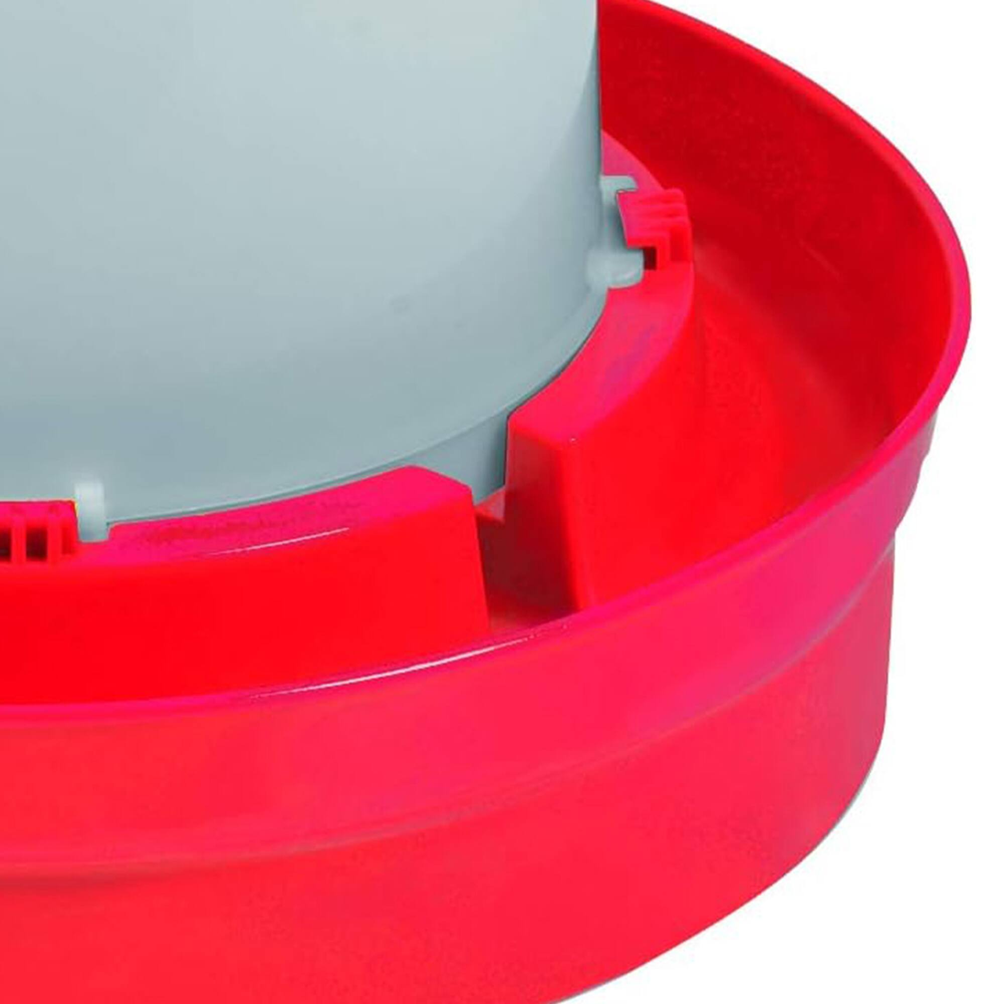 Alt View 2. Little Giant - Little Giant Deep Base Poultry Waterer w/ Handle, Chickens & Birds, 1 Gal, Red - RED/WHITE.