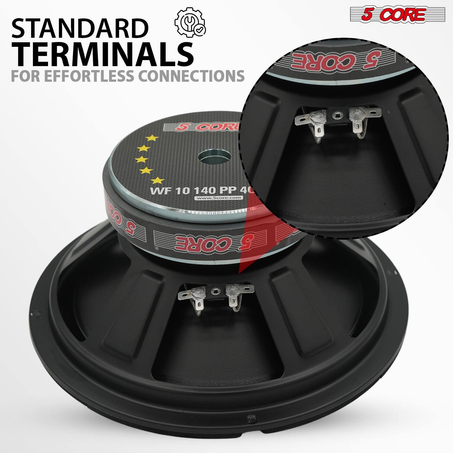 5 CORE STANDARD TERMINALS CORE 5 FOR EFFORTLESS CONNECTIONS 5 CORE 5 WF 10 140 PP 4 www.score.com 500