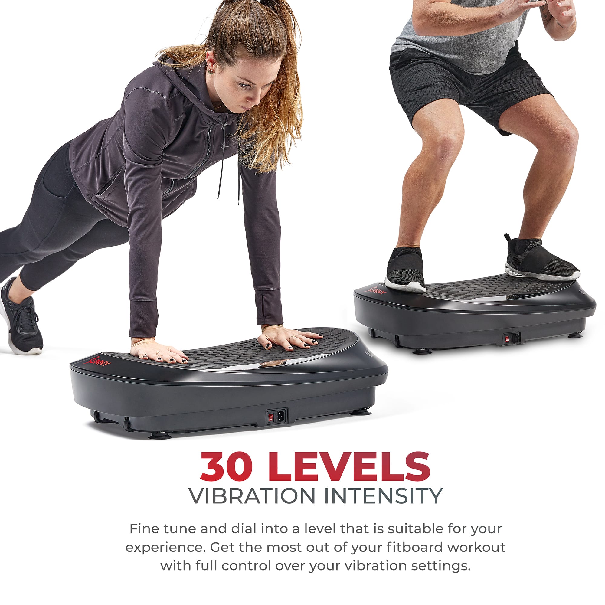 Sunny Health & Fitness Fitboard 4D Vibration Platform Black SF