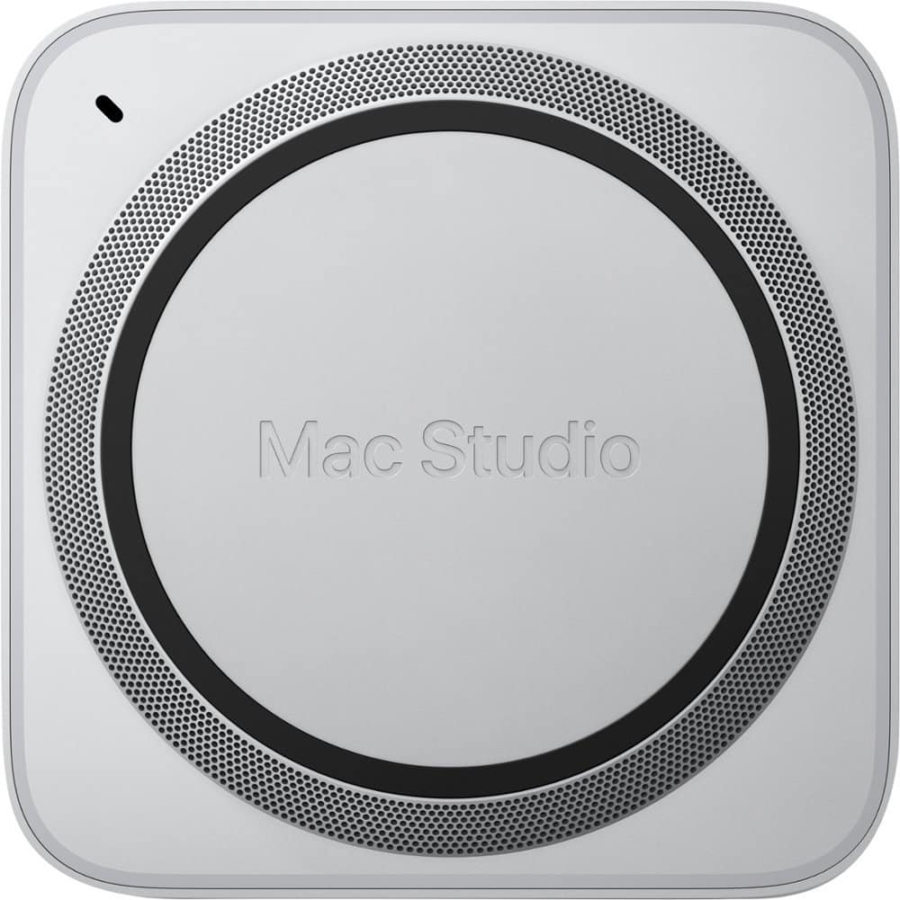 Alt View 5. Apple - Certified Refurbished Mac Studio - M1 Max 10-Core CPU - 32GB Memory - 24-Core GPU - 512GB SSD - Silver.