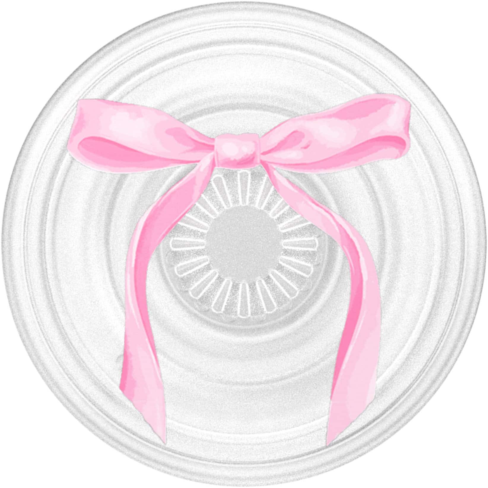 Alt View 1. PopSockets - Adhesive PopGrip Universal Grip & Stand for Cell Phones - Pink Bow.