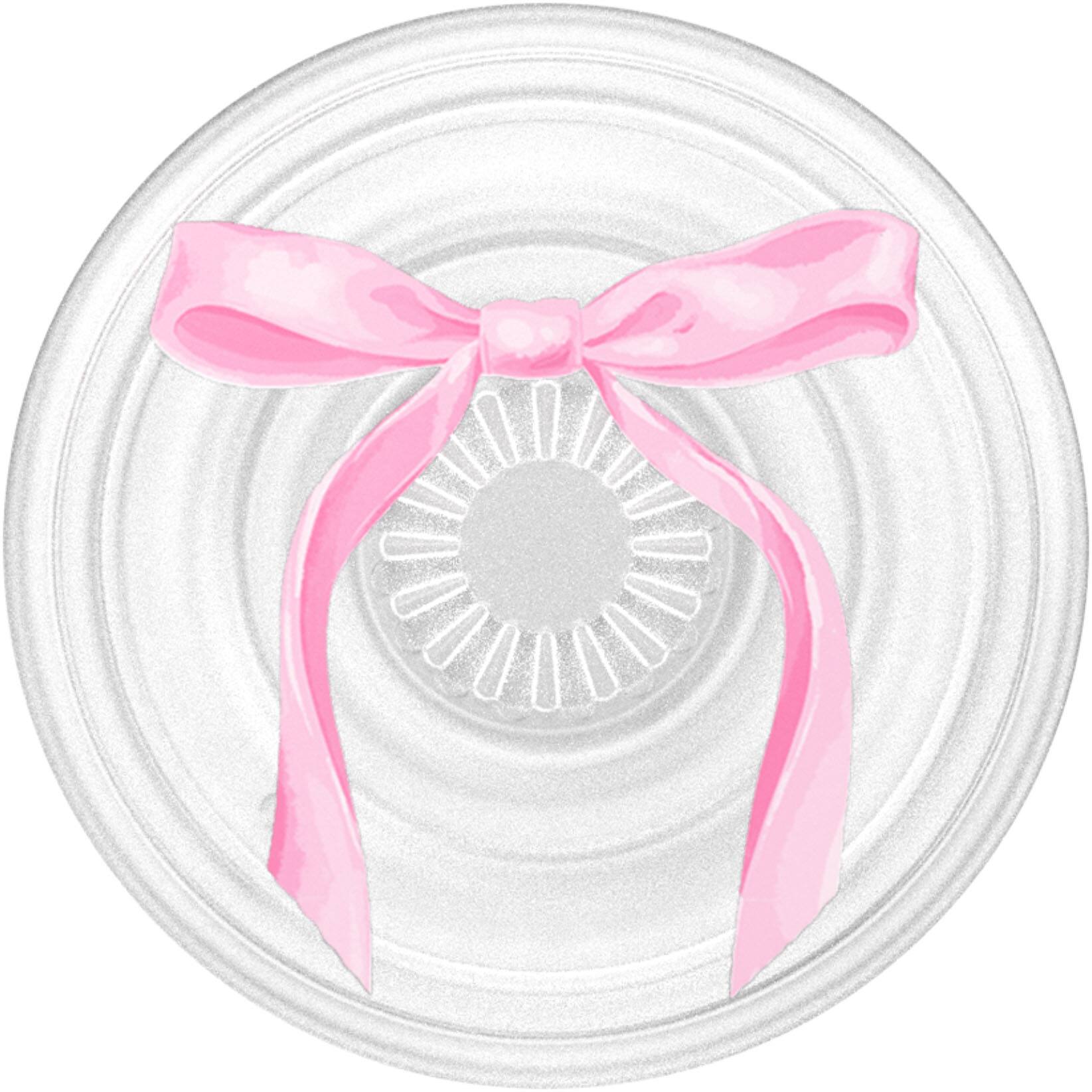 Alt View 1. PopSockets - Adhesive PopGrip Universal Grip & Stand for Cell Phones - Pink Bow.