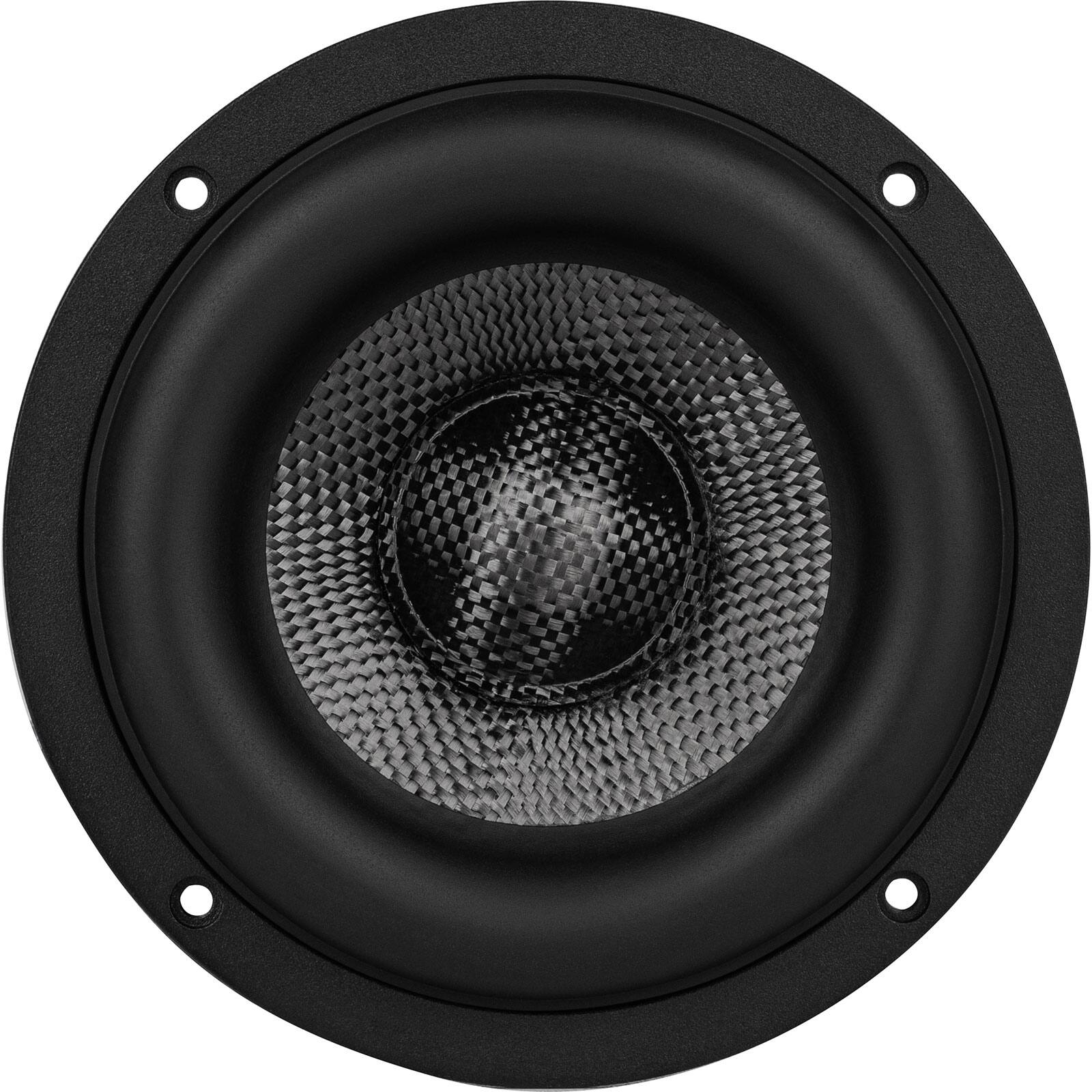 Left. Dayton Audio - Epique E150HE-44 5-1/2" DVC MMAG Extended Range Subwoofer 4 Ohm per Coil.