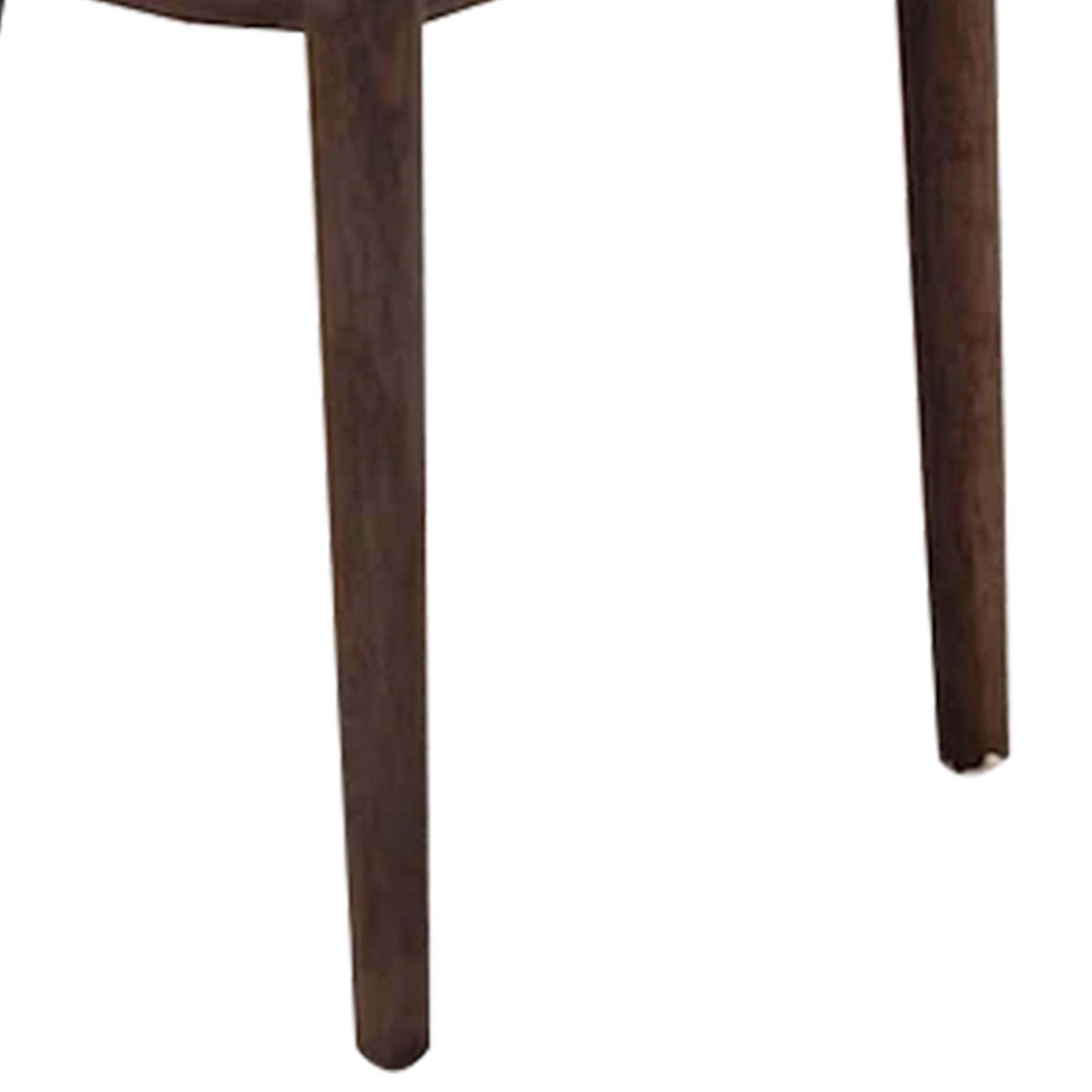 Alt View 3. Manhattan Lane - Lee Set of 2 Modern Wood Dining Chairs, Cushioned Seats, Tapered Legs, Gray - Gray.