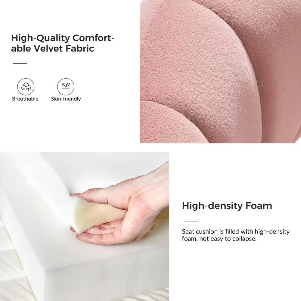 High-Quality Comfortable Velvet Fabric

- Breathable
- Skin-friendly

High-density Foam

Seat cushion is filled with high-density foam, not easy to collapse.