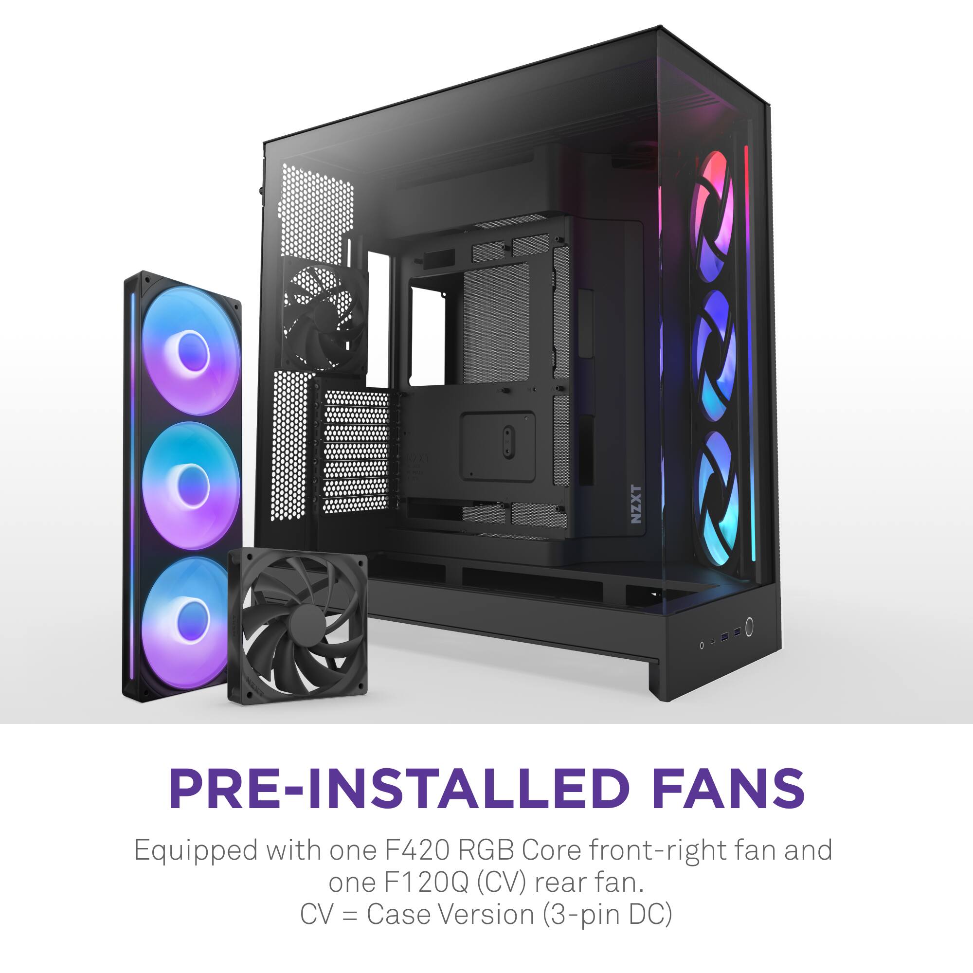 NZXT H9 Flow RGB 2025 ATX Mid Tower Dual Chamber PC Case