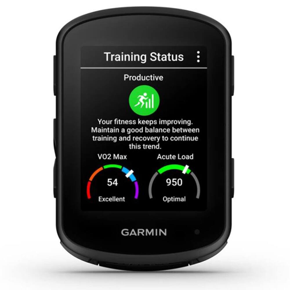 Training Status  
Productive  
Your fitness keeps improving. Maintain a good balance between training and recovery to continue this trend.  
VO2 Max  
54  
Excellent  
Acute Load  
950  
Optimal  
GARMIN