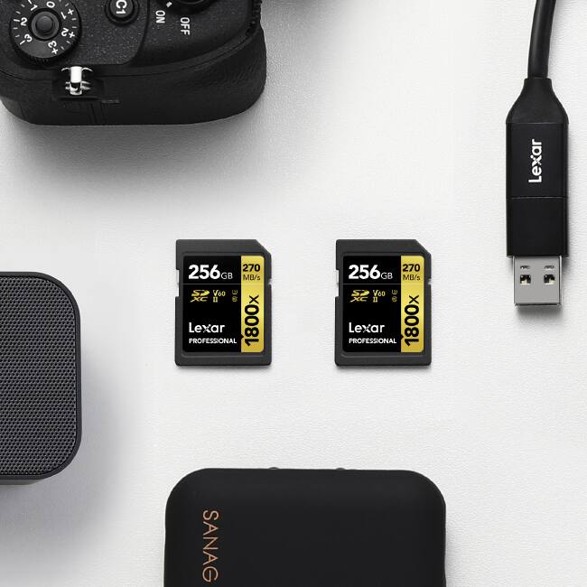 1 2 3 O 1 + 2 x 3 + C1 NO OFF Lexar 270 256GB GB MB/s Voo

a 8 Lexar PROFESSIONAL 1800x 256GB 270 GB MB/s Voo

E I e Lexar PROFESSIONAL 1800x SANAG
