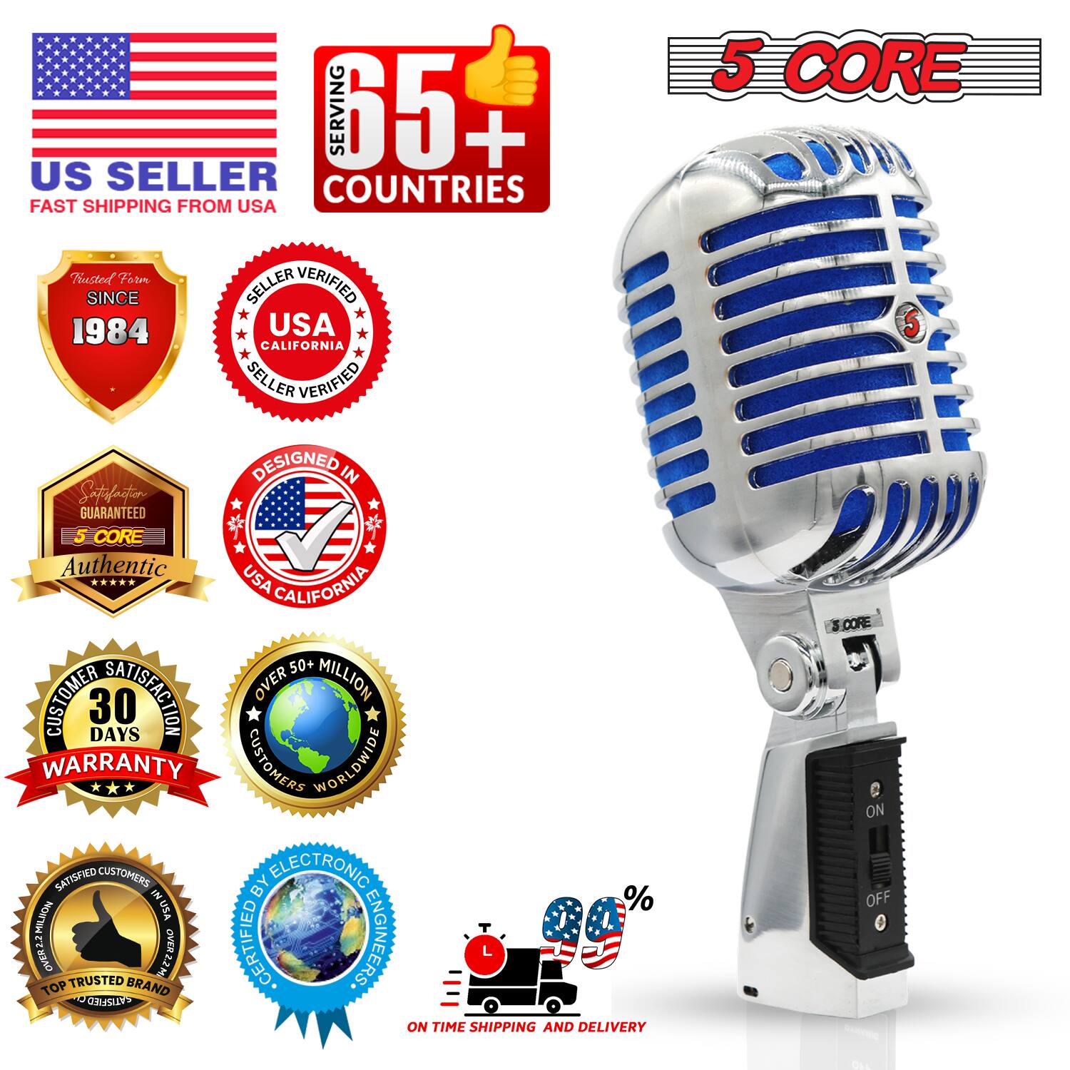 SERVING 65+ US SELLER COUNTRIES FAST SHIPPING FROM USA  
5 CORE  
Putted Form VERIFIED SINCE 1984  
USA CALIFORNIA SELLER VERIFIED  
DESIGNED IN USA CALIFORNIA  
SATISFACTION GUARANTEED  
Authentic  
30 DAYS WARRANTY  
OVER 50+ MILLION CUSTOMERS WORLDWIDE  
SATISFIED CUSTOMERS  
CERTIFIED BY ELECTRONIC ENGINEERS  
TOP TRUSTED BRAND  
ON TIME SHIPPING AND DELIVERY