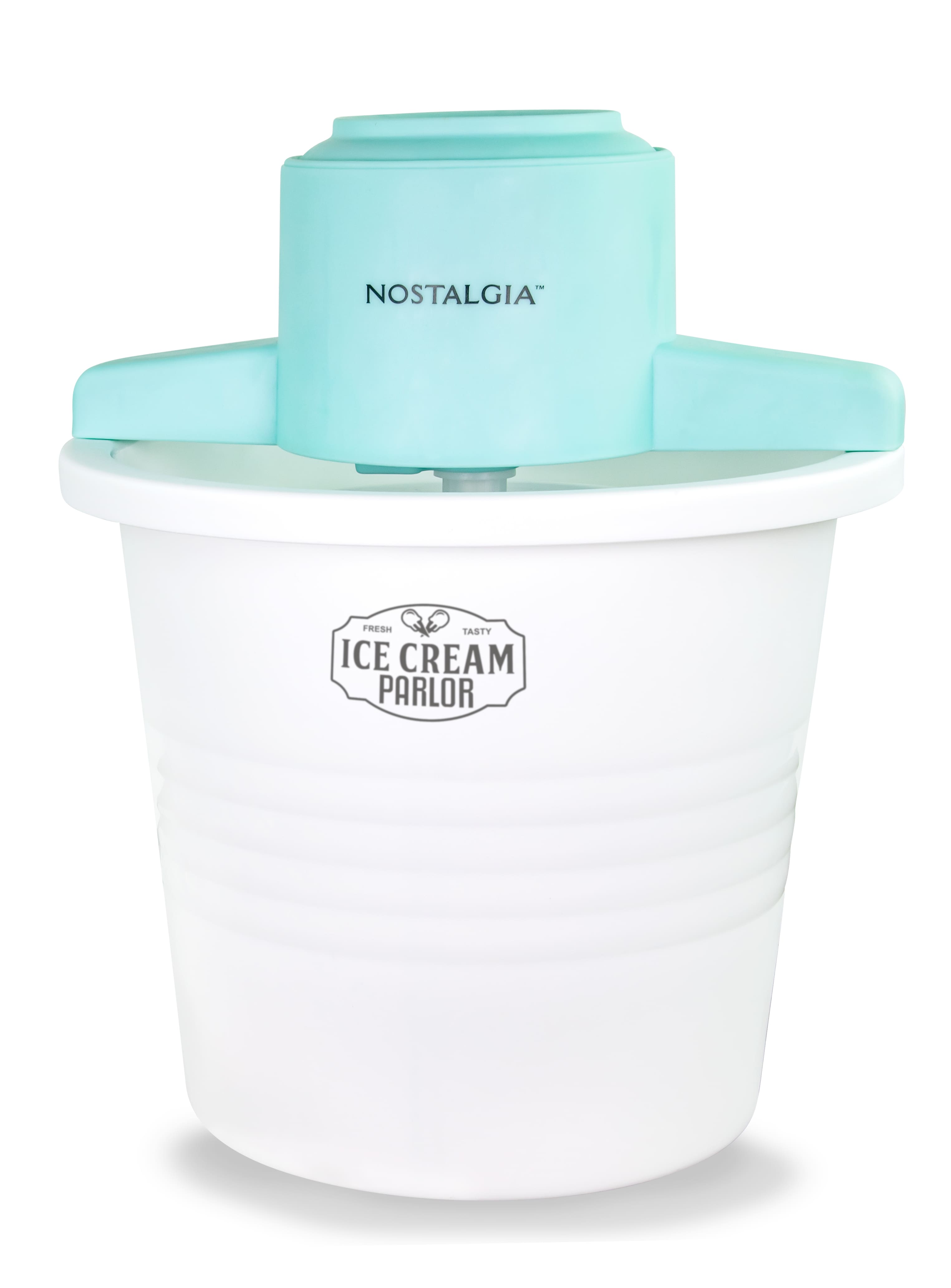 Nostalgia - 4-qt. Parlor Electric Ice Cream Maker - White