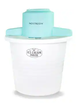 Nostalgia - 4-qt. Parlor Electric Ice Cream Maker - White