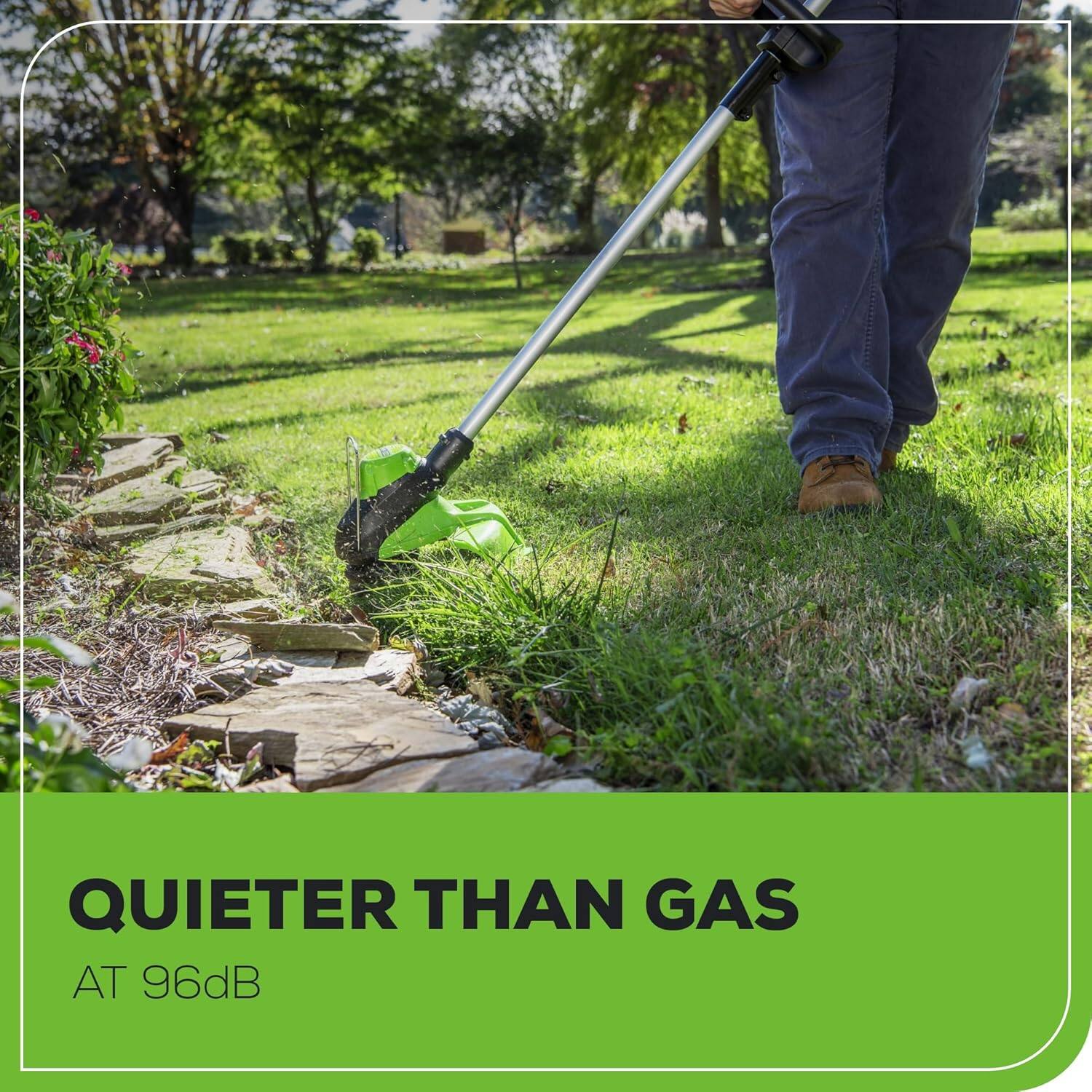 QUIETER THAN GAS AT 96dB