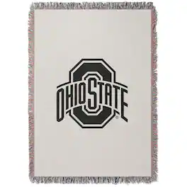 Chad & Jake - Ohio State Buckeyes Woven Blanket - White