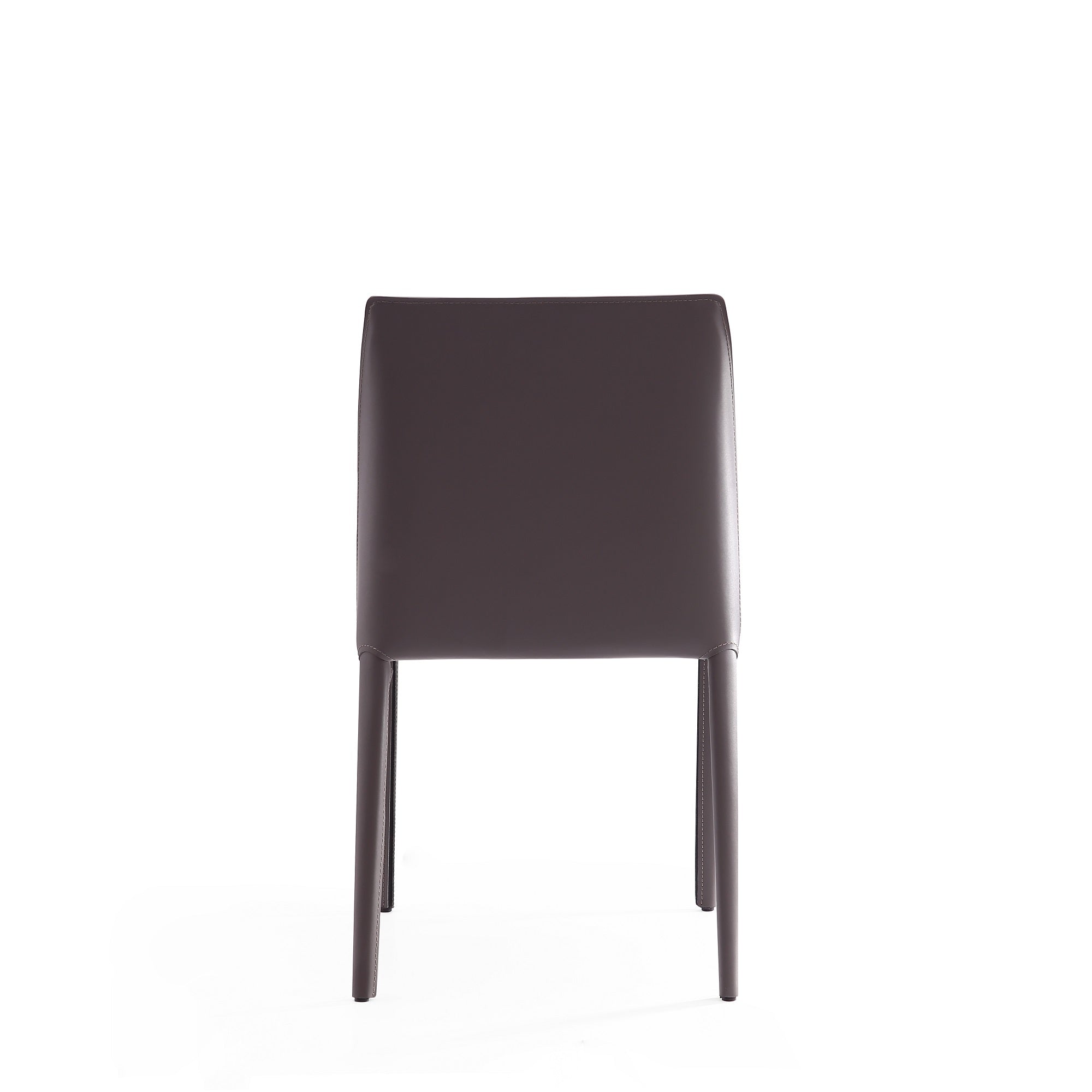 Alt View 2. Manhattan Comfort - Paris Modern Vegan Leather Dining Chair - Set of 2 - Gray.