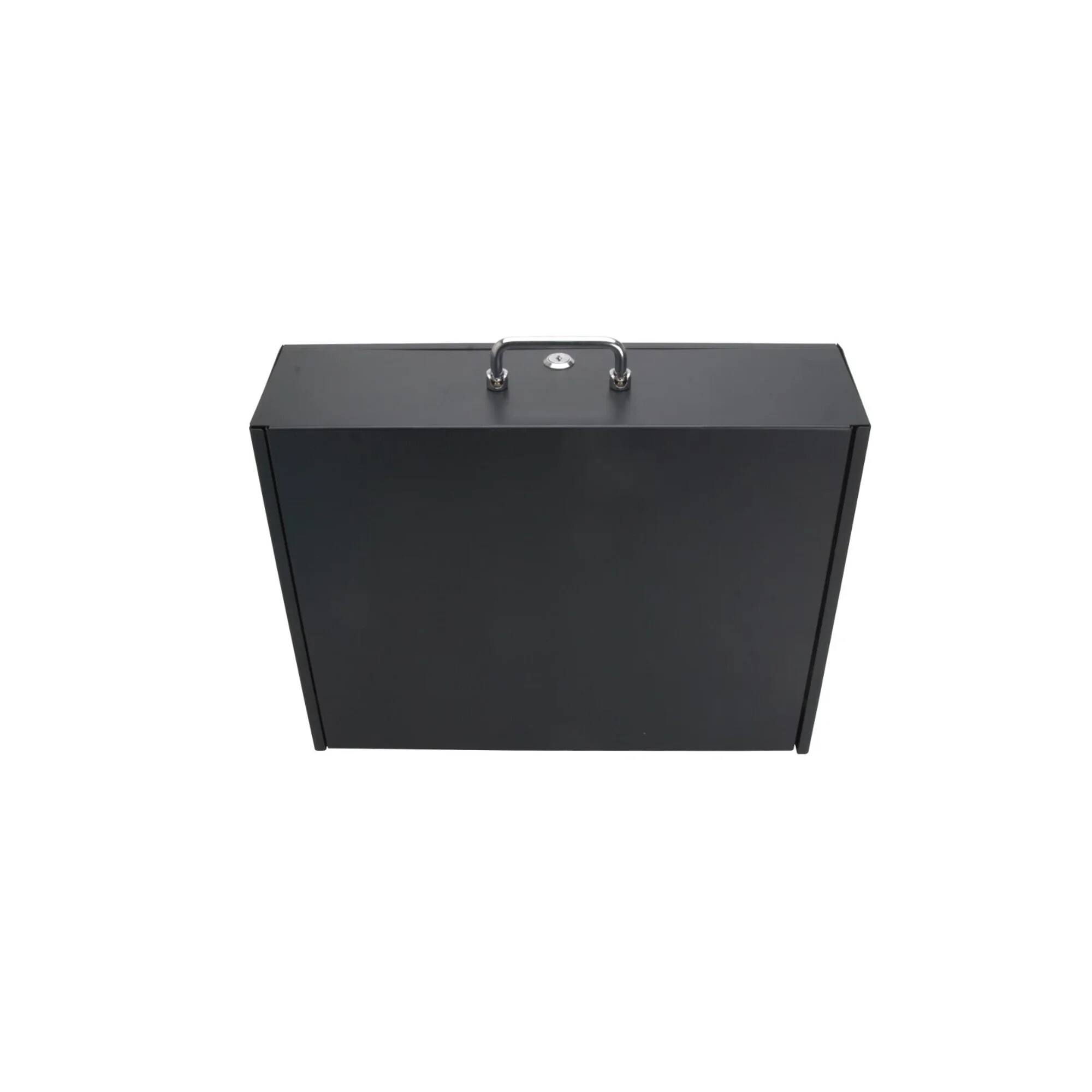 Left. Cables Direct Online - 3U Steel Server Cabinet Case - 19" Rack Mount Locking Storage Drawer for DJ/IT/AV Equipment - Black.